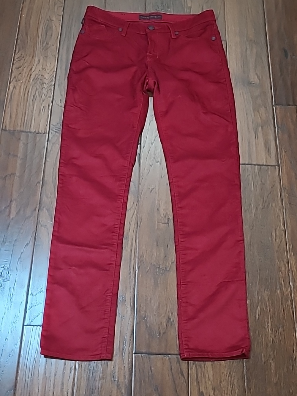 Rock & Republic Dark Crimson Red Corduroy Berlin Pants size 10